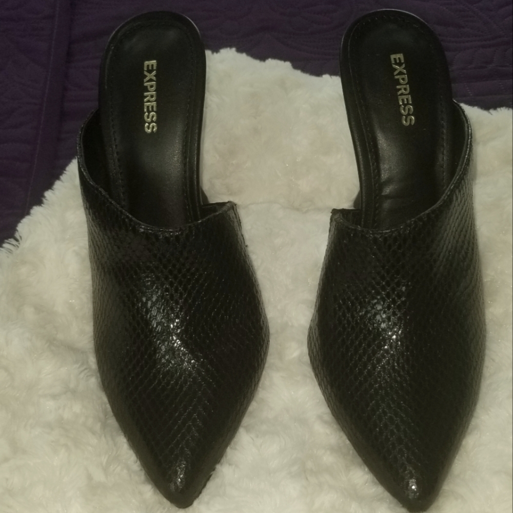 Black Sling Backs
